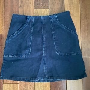 Three’s Follow Dark Denim Wash Skirt (S)